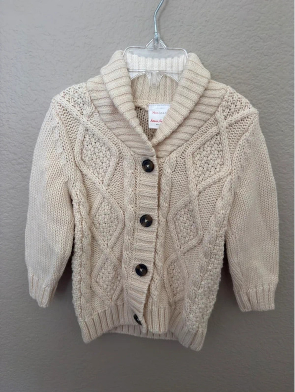 Hanna Andersson chunky knit sweater 6-12m